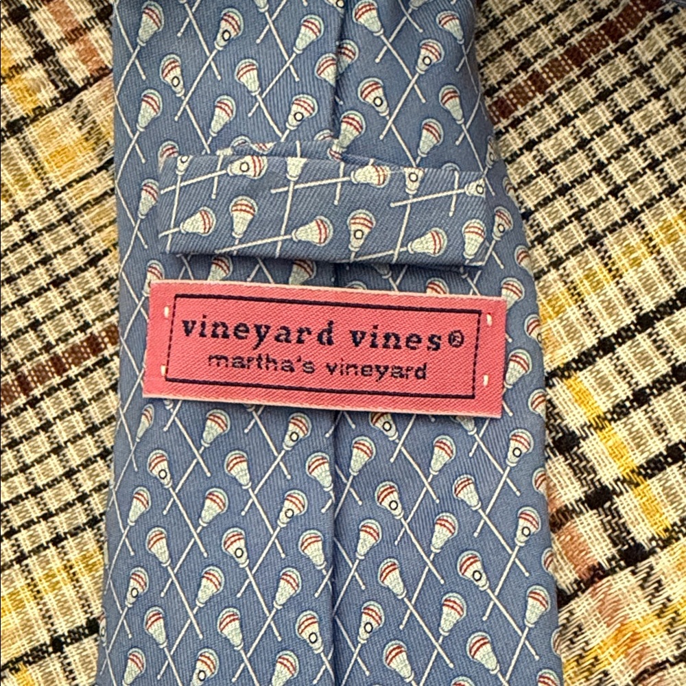 Blue Patterned Tie - image 2